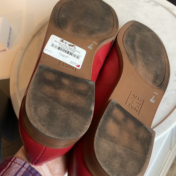 Naturalizer Women’s Loafer Shoes Size 10.5 Red Leather Preppy Classic Academia - Picture 6 of 8